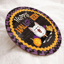Halloween Welcome Door Signs, Happy Halloween Gifts For Cat Lovers, Custom Wooden Signs , Cat Mom Gifts