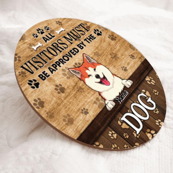 Pawzity Personalized Wood Sign, Gifts For Dog Lovers, All Visitors Must Be Approved By The Dogs Housewarming Gifts , Dog Mom Gifts