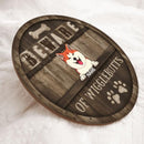 Pawzity Beware Of Wigglebutts Custom Wooden Signs, Gift For Dog Lovers, Personalized Housewarming Gifts , Dog Mom Gifts