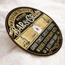 Pawzity Welcome To Our Backyard Bar & Grill Custom Wooden Signs, Gifts For Dog Lovers, Good Times Great Friends , Dog Mom Gifts