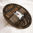 Halloween Welcome Signs, Happy Halloween Gifts For Cat Lovers, Custom Wooden Signs , Cat Mom Gifts