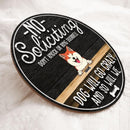 Pawzity No Soliciting Sign Funny, Gifts For Dog Lovers, Don't Knock Or Ring Doorbell Dogs Will Go Crazy Warning Sign , Dog Mom Gifts