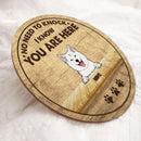 Pawzity No Need To Knock I Know You Are Here Personalized Sign Wood, Gifts For Dog Lovers, Custom Wooden Signs , Dog Mom Gifts