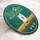 Pawzity Round Welcome Sign, Gifts For Dog Lovers, We Hope You Like Dogs Welcome Door Signs , Dog Mom Gifts