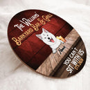 Pawzity Backyard Bar And Grill Sign, Gifts For Dog Lovers, You Can't Sit With Us Custom Wooden Signs , Dog Mom Gifts