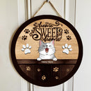Pawzity Home Sweet Home Sign, Gifts For Cat Lovers, Welcome Signs For Front Door , Cat Mom Gifts