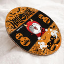 Halloween Signs, Halloween Decorations For Cat Lovers, Orange Custom Wooden Signs , Cat Mom Gifts
