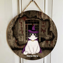 Halloween Enter If You Dare Signs, Haunted House Custom Wooden Signs, Halloween Decorations For Cat Lovers , Cat Mom Gifts