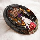 Halloween Trick Or Treat Welcome Door Signs, Scary Peeking Custom Wooden Signs, Happy Halloween Gifts For Cat Lovers , Cat Mom Gifts