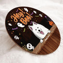 Christmas Welcome Door Signs, Gifts For Dogs Lovers, Hey Boo Custom Wooden Signs , Dog Mom Gifts