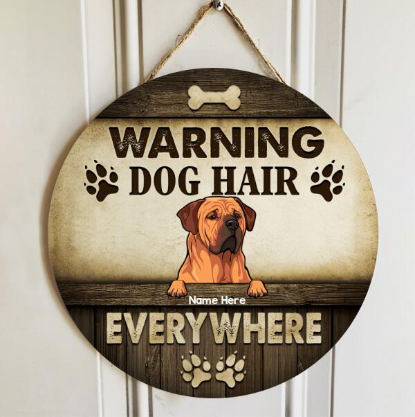 Pawzity Welcome Door Signs, Gifts For Dog Lovers, Warning Dog Hair Custom Wooden Signs , Dog Mom Gifts