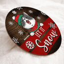 Christmas Welcome Let It Snow Signs, Gifts For Cat Lovers,  Custom Wooden Signs , Cat Mom Gifts