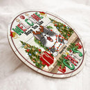 Christmas Door Decorations, Gifts For Cat Lovers, Welcome Hope You Like Cats Colorful Letters With Pine Trees Door Signs , Cat Mom Gifts