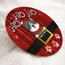 Christmas Door Decorations, Gifts For Cat Lovers, Ho Ho Ho Red Wooden Welcome Door , Cat Mom Gifts