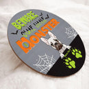 Halloween Welcome Door Signs, Gifts For Dog Lovers, Beware Cute Little Monster , Dog Mom Gifts