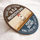Pawzity Welcome Door Signs, Gifts For Dog Lovers, Baby Sleeping Protective Dog Please Do Not Ring Door Bell Or Knock , Dog Mom Gifts