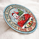 Christmas Door Decorations, Gifts For Dog Lovers, It's Most Wonderful Time Of The Year, Red Truck Letters Around Welcome Door Signs , Dog Mom Gifts