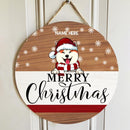 Christmas Door Decorations, Gifts For Dog Lovers, Merry Christmas Pale Wooden Custom Wooden Signs , Dog Mom Gifts