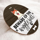 Pawzity Beware Of Wigglebutts Custom Wooden Signs, Gifts For Dog Lovers, Funny Dog Warning Signs , Dog Mom Gifts