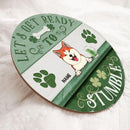 St. Patrick's Day Custom Wooden Signs, Gifts For Dog Lovers, Let Get Ready To Stumble Custom Signs Outdoor , Dog Mom Gifts