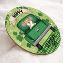 St. Patrick's Day Custom Wooden Signs, Gifts For Cat Lovers, Happy Holiday Personalized Sign Wood , Cat Mom Gifts