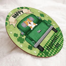 St. Patrick's Day Custom Wooden Signs, Gifts For Cat Lovers, Happy St, Purrtrick's Day Personalized Sign Wood , Cat Mom Gifts