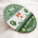 St. Patrick's Day Custom Wooden Signs, Gifts For Dog Lovers, This House Runs On Love & Lots Of Shenanigans , Dog Mom Gifts