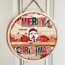 Christmas Dog Welcome Door Sign, Gift For Dog Lovers, Merry Christmas Colorful Letters Home Sweet Home Signs , Dog Mom Gifts