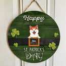 St. Patrick's Day Custom Signs Wood, Gifts For Dog Lovers, Happy Holiday Sign , Dog Mom Gifts