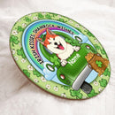 St. Patrick's Day Custom Wooden Signs, Gifts For Pet Lovers, Irish Kisses Shamrock Wishes Custom Signs Outdoor