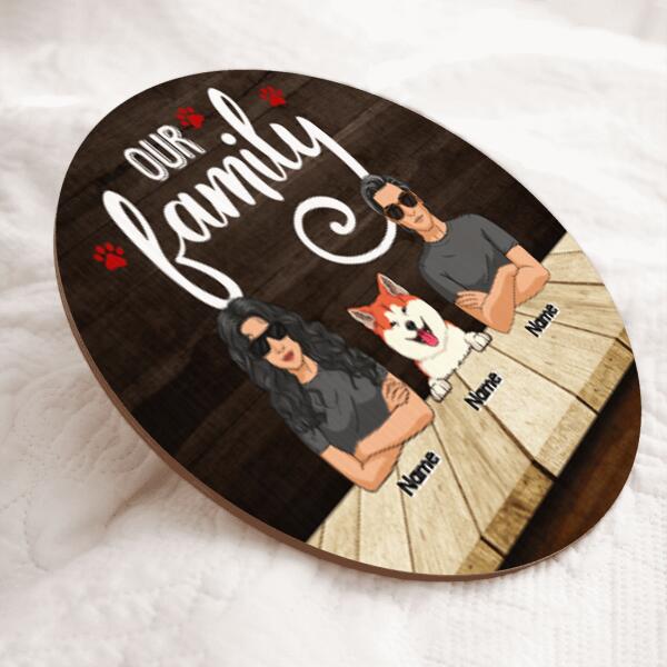 Pawzity Family Name Signs, Gifts For Pet Lovers, Our Family Custom Wooden Signs