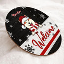 Christmas Door Decorations, Gifts For Dog Lovers, Merry Christmas Black Background Custom Door Signs , Dog Mom Gifts