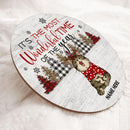 Christmas Door Decorations, Gifts For Cat Lovers, It's The Most Wonderful Time Of The Year Welcome Door Signs , Cat Mom Gifts