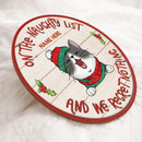 Christmas Door Decorations, Gifts For Cat Lovers, On The Naughty List And We Regret Nothing Welcome Door Signs , Cat Mom Gifts