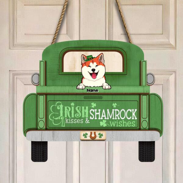 St. Patrick's Day Welcome Door Signs, Gifts For Pet Lovers, Let The Shenanigans Begins Car Shape