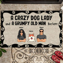 Pawzity Welcome To Our Home Front Door Mat, Gifts For Pet Lovers, The Humans Just Live Here With Us Welcome Mat