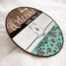 Pawzity Welcome Door Signs, Gifts For Dog Lovers, Hope You Like Chaos And Dog Hair Custom Wooden Signs , Dog Mom Gifts