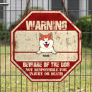 Pawzity Beware Of The Dog Signs, Gifts For Dog Lovers, Not Responsible For Injury Or Death Funny Warning Signs , Dog Mom Gifts