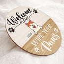 Pawzity Welcome Door Signs, Gifts For Pet Lovers, Please Wipe Your Paws Funny Signs