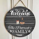 Pawzity Welcome Door Signs, Gifts For Pet Lovers, Welcome To The Family Custom Wooden Signs, Custom Housewarming Gifts