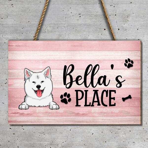 Pawzity Welcome Custom Wooden Signs, Gifts For Pet Lovers, Welcome Dog & Cat's House Rectangle Shape Sign
