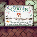 Pawzity Metal Garden Sign, Gifts For Pet Lovers, And Into The Garden I  Go To Lose My Mind And Find My Soul