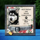 Pet Memorial, Personalized Dog & Cat Memorial Photo Collar Sign, Loss Of Pet Gifts, Best Friend Are Never Forgotten