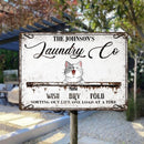 Pawzity Metal Laundry Sign, Gifts For Pet Lovers, Wash Dry Fold Personalized Housewarming Gifts