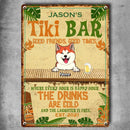 Pawzity Metal Tiki Bar Signs, Gifts For Pet Lovers, Where The Laughter Is Free Tropical Style Welcome Signs