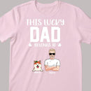 Happy St. Patrick's Day, This Lucky Dad Belongs To, Personalized Man & His Pets T-shirt, Gifts For Pet Lovers