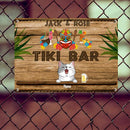 Pawzity Metal Tiki Bar Signs, Gifts For Pet Lovers, Hawaiian Tiki Silhouettes Personalized Home Signs