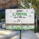 Pawzity Metal Garden Sign, Gifts For Pet Lovers, Grown With Love Plant & Butterfly Personalized Housewarming Gifts