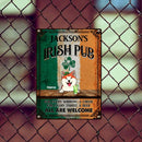 St. Patrick's Day Metal Irish Pub Sign, Gifts For Pet Lovers, For Every Sorrow A Cheer All Are Welcome
