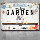 Metal Garden Sign, Gifts For Pet Lovers, Personalized Family Name Garden Tools Welcome Signs, Housewarming Gifts